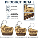 Adventuring Together - Funny, Loving Gifts For Camping Lovers - Personalized Wooden Keychain