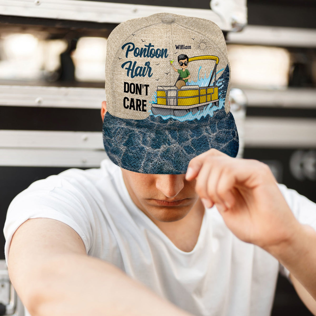 Pontoon Hair Don't Care - Gift For Pontoon Lovers, Boating Lovers - Personalized Classic Cap