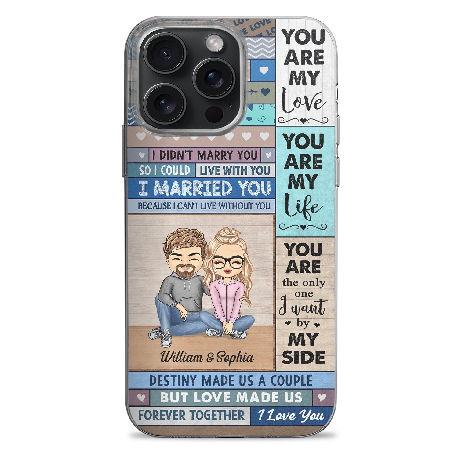 You Are The Only One I Want By My Side - Loving, Anniversary Gift For Spouse, Husband, Wife - Personalized Clear Phone Case