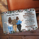 Whisper Back I Am The Storm - Gift For Daughters From Mom - Personalized Aluminum Wallet Card