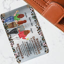Whisper Back I Am The Storm - Gift For Daughters From Mom - Personalized Aluminum Wallet Card