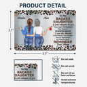 Whisper Back I Am The Storm - Gift For Daughters From Mom - Personalized Aluminum Wallet Card