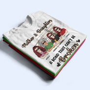 Mère et filles, un lien indéfectible. Motif léopard - Cadeau pour maman, mère, grand-mère - T-shirt personnalisé