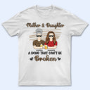 Mère et filles, un lien indéfectible. Motif léopard - Cadeau pour maman, mère, grand-mère - T-shirt personnalisé