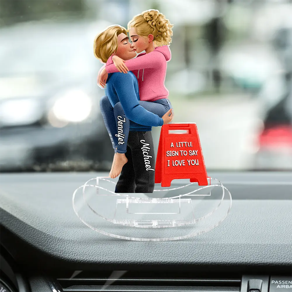 Gift For Couples,Gift For Husband,Gift For Wife,Gift For Boyfriend,Gift For Girlfriend,Funny - A Little Sign To Say - Personalized Acrylic Shaking Stand