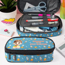 Back To School,Gift For Kids- A Magical Adventure with Dinosaurs Mermaids Space Vehicles Unicorns - Personalized Pencil Case