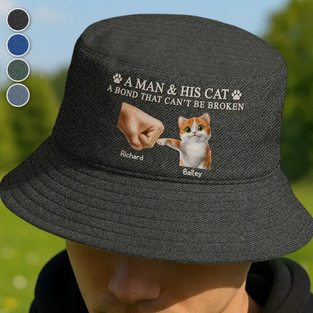 Un homme et son chat - Bob personnalisé