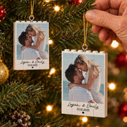 Christmas,Custom Photo,Gift For Couples,Old Couples,Romantic,Upload Full Photo - Gift For Couples, Husband, Boyfriend - Personalized Custom Photo Building Blocks Ornament