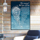 Angel Wings The Moment That You Left Me Custom Poster, Rustic Pub Wall Decor, Art Room Decor