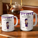 A New Chapter Begins Glitter Border - Personalized White Edge-to-Edge Mug