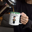 Graduation,Gift For Yourself,Gift For Women,Gift For Men - A New Chapter Begins Glitter Border - Personalized White Edge-to-Edge Mug