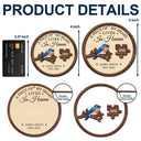 Memorial,Christmas,Family,Sad,Gift For Grandparents - A Piece Of My Heart Lives In Heaven - Personalized 2-Layered Wooden Ornament