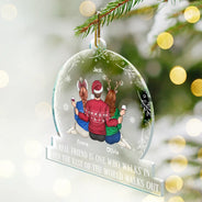 Gift For Bestie,Christmas,Love,Family - A Real Friend Is One Who Walks In - Personalized Custom Shaped Acrylic Ornament