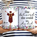 Gift For Yourself,Gift For Women,Gift For Girlfriend,Gift For Sisters,Gift For Bestie,Happy,Graduation - A Sweet Ending To A New Beginning - 3D Inflated Effect Printed Mug, Personalized White Edge-to-Edge Mug
