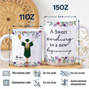 Gift For Yourself,Gift For Women,Gift For Girlfriend,Gift For Sisters,Gift For Bestie,Happy,Graduation - A Sweet Ending To A New Beginning - 3D Inflated Effect Printed Mug, Personalized White Edge-to-Edge Mug
