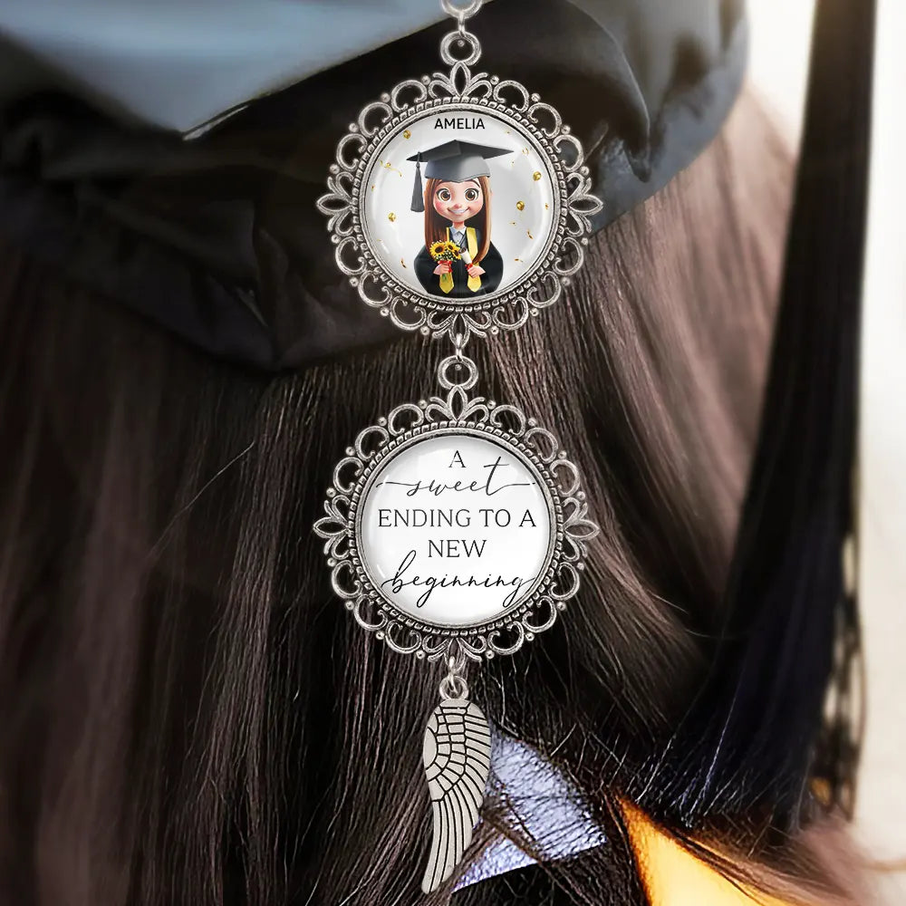 A Sweet Ending To A New Beginning - Personalized Photo Pendant Charm