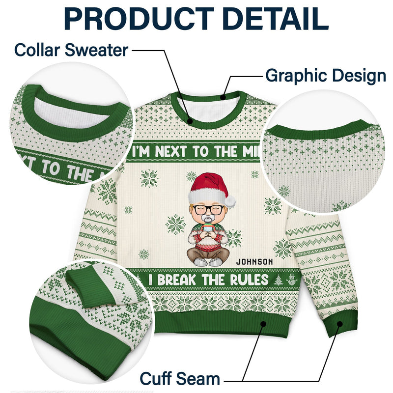 Christmas Siblings I Make The Rules - Gift For Siblings - Personalized Unisex Ugly Sweater