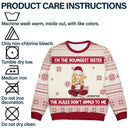 Christmas Siblings I Make The Rules - Gift For Siblings - Personalized Unisex Ugly Sweater