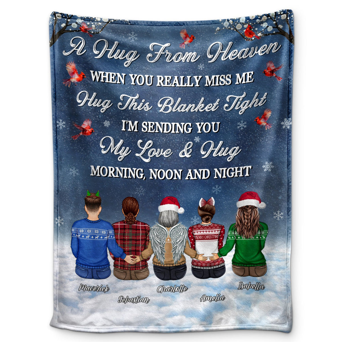 When You Really Miss Me Hug This Blanket - Memorial Gift - Personalize ...