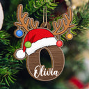 Christmas Alphabet - Family Gift - Personalized Wooden Cutout Ornament