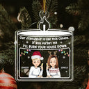 Christmas Cartoon Our Friendship Is Like This Candle - Gift For Bestie - Personalized Custom Shaped Acrylic Ornament