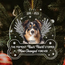 Custom Photo You Were My Favorite Hello - Memorial Gift For Dog Lovers - Personalized Custom Shaped Acrylic Ornament
