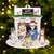 Christmas Couple Fireplace & Pets - Gift For Pet Lovers Couples - Personalized Cutout Acrylic Ornament