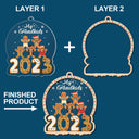 Gingerbread Cookies Our Grandkids - Christmas Gift For Grandma, Grandpa, Grandparents - Personalized 2-Layered Mix Ornament