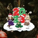 Christmas All Family 2023 - Gift For Family - Personalized Cutout Acrylic Ornament