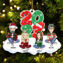 Christmas All Family 2023 - Gift For Family - Personalized Cutout Acrylic Ornament