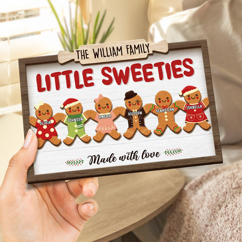 Grandma Grandpa Mom Dad Perfect Patch - Gift For Mom, Dad, Grandparents - Personalized 2-Layered Wooden Plaque With Stand