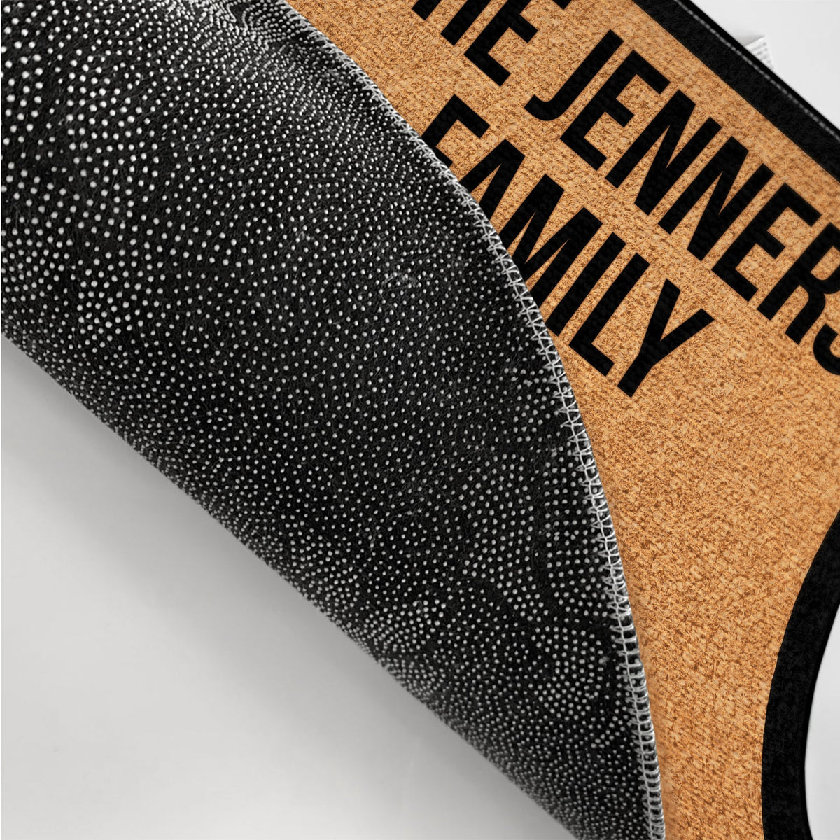 Flat Art Custom Family Name - Gift For Family - Personalized Doormat