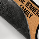 Flat Art Custom Family Name - Gift For Family - Personalized Doormat