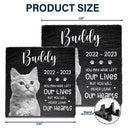 Custom Photo You Will Never Leave Our Hearts - Memorial Gift For Pet Lovers - Personalized Rectangle Memorial Garden Stone