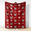 Couverture personnalisée avec photo et nom d'animal de compagnie - Cadeau pour les amoureux des animaux - Couverture polaire personnalisée