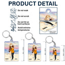 Cartoon Couple Kissing I'm Yours No Returns Or Refund - Gift For Couples - Personalized Acrylic Keychain