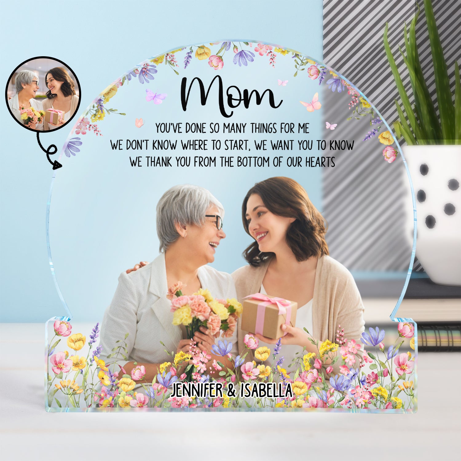 Custom Photo You've Done So Many Things For Us - Gift For Mom - Personalized Round Shaped Acrylic Plaque