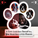 Photo personnalisée Tu étais mon bonjour préféré et mon au revoir le plus dur - Cadeau commémoratif pour les amoureux des animaux, maman de chien, papa de chien, maman de chat, papa de chat - Boîte à lumière photo personnalisée en forme personnalisée