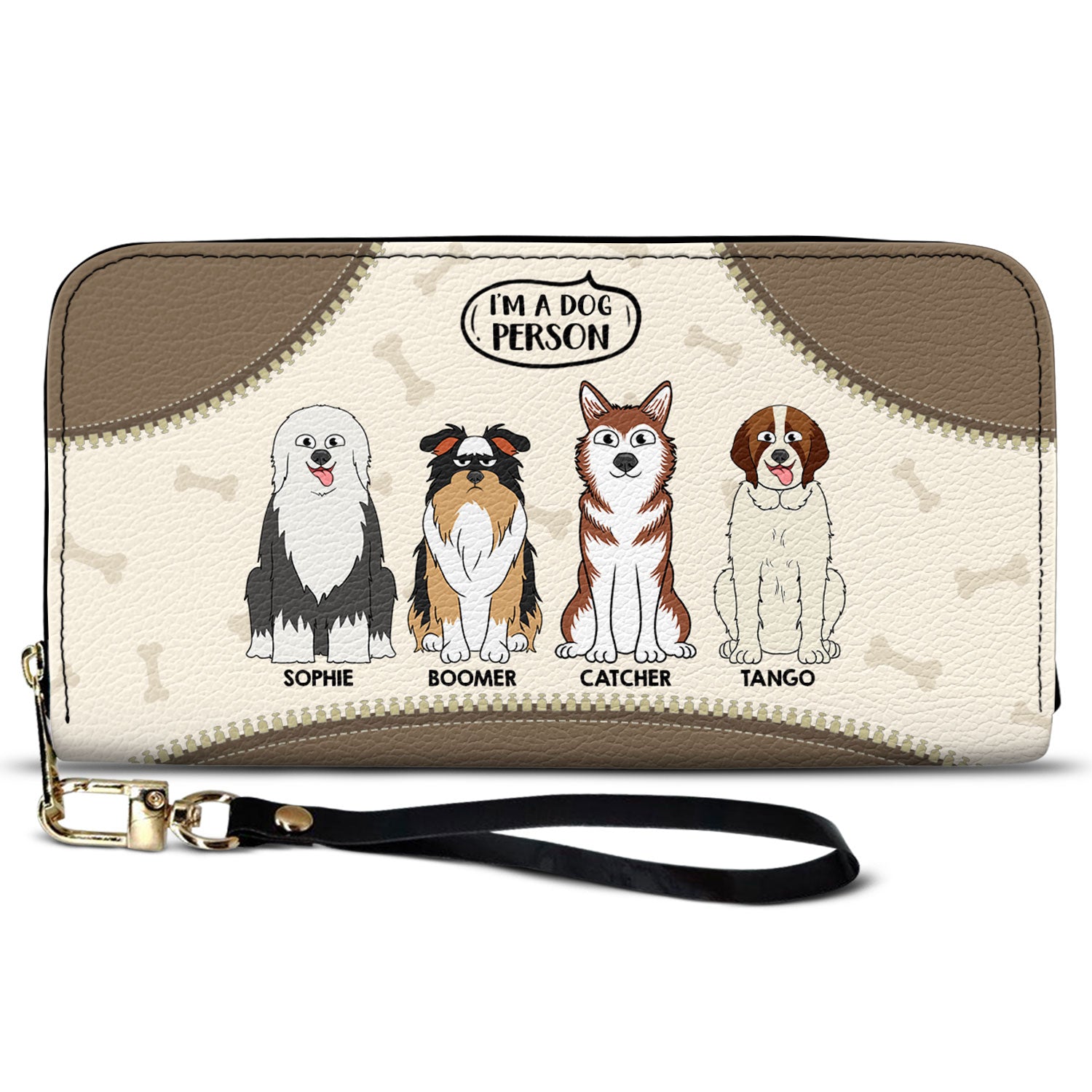 I'm A Dog Person - Gift For Dog Mom, Dog Lovers - Personalized Leather Long Wallet