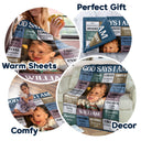 Photo personnalisée « Dieu dit que je suis » - Cadeau pour enfants et petits-enfants - Couverture polaire personnalisée, couverture sherpa