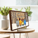 I Am Always With You - Memorial Gift For Family - Personalized 2-Layered Wooden Plaque With Stand