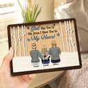 I Am Always With You - Memorial Gift For Family - Personalized 2-Layered Wooden Plaque With Stand