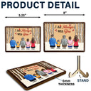 I Am Always With You - Memorial Gift For Family - Personalized 2-Layered Wooden Plaque With Stand