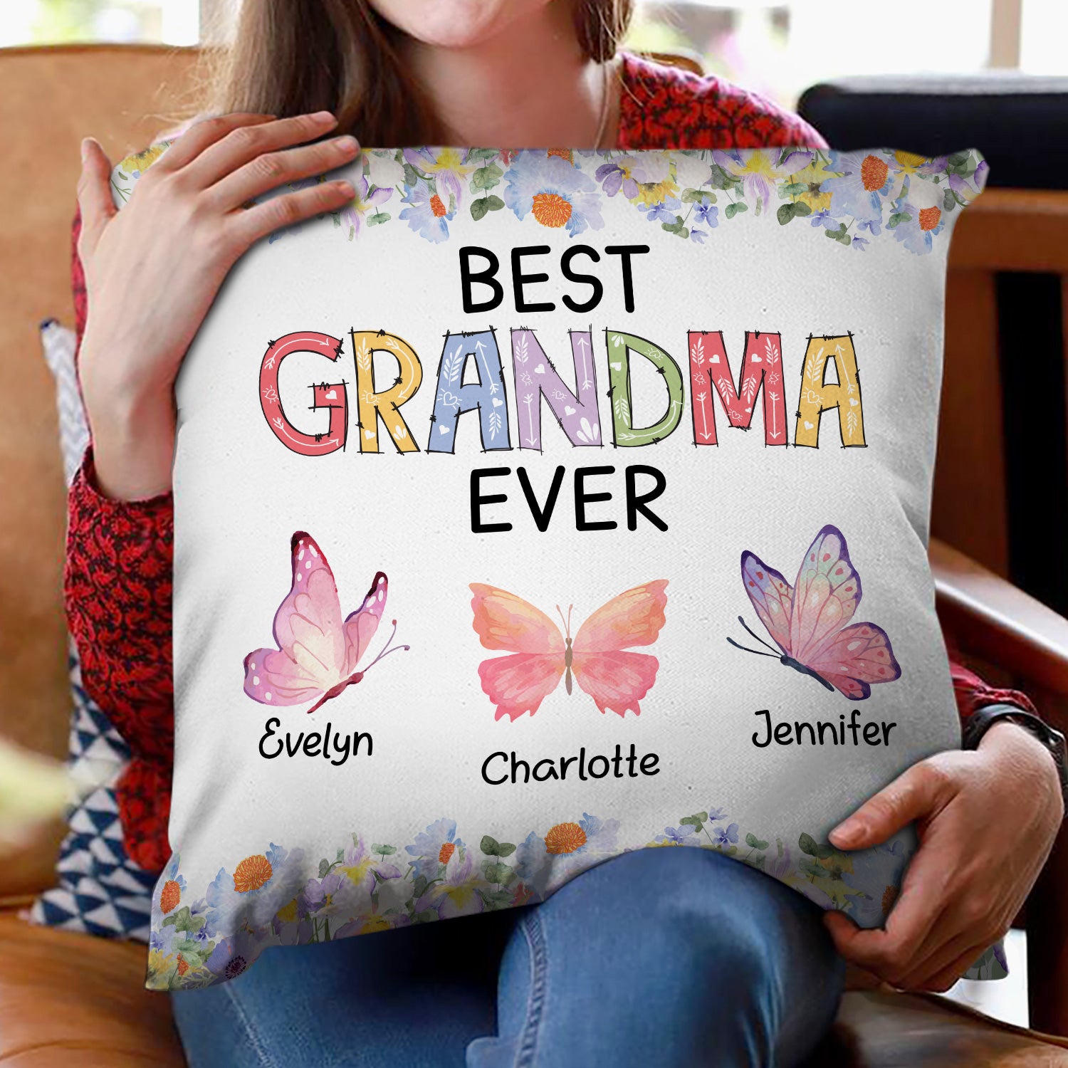Best Grandma Mom Ever - Gift For Mother, Grandmother - Personalized Pi ...