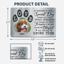 Carte personnalisée avec photo « Tu étais mon préféré » - Cadeau pour les amoureux des animaux - Carte portefeuille en aluminium personnalisée