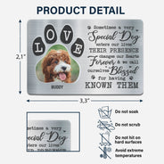 Carte personnalisée avec photo « Tu étais mon préféré » - Cadeau pour les amoureux des animaux - Carte portefeuille en aluminium personnalisée