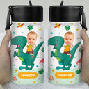 Custom Photo Funny Car Mermaid Unicorn Dinosaur Astronaut - Gift For Kids - Personalized Kids Water Bottle