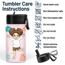 Well Done Awesome Encouragement - Gift For Kids - Personalized Kids Water Bottle