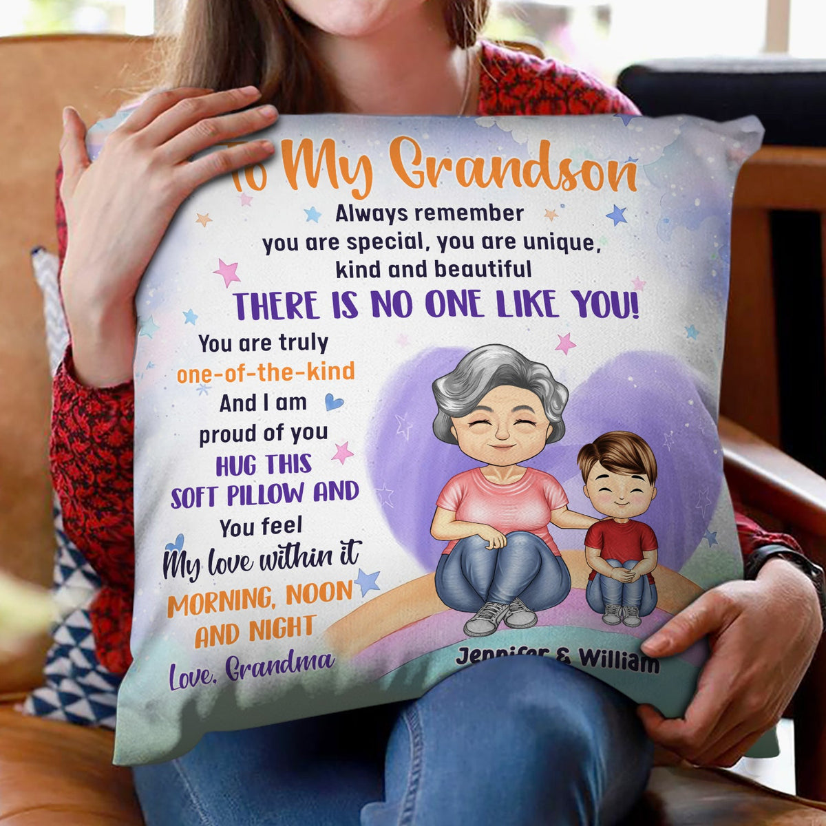 Grandmother Mother Always Remember You Are Special - Gift For Granddaughter, Grandson, Kids - Personalized Pillow