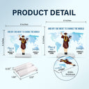 And Off She Went To Change The World - Graduation Gift, Gift For Friends - Personalized Horizontal Rectangle Acrylic Plaque